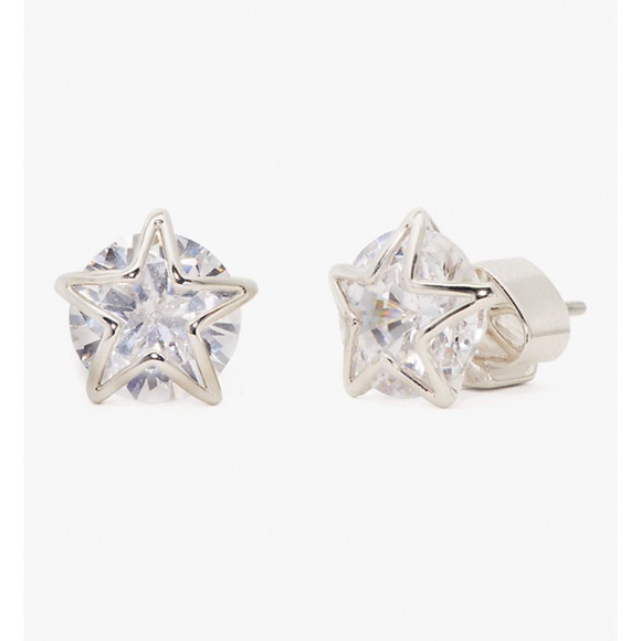 Kate Spade Something Sparkly Star Stud earrings in silver - Picture 1 of 6